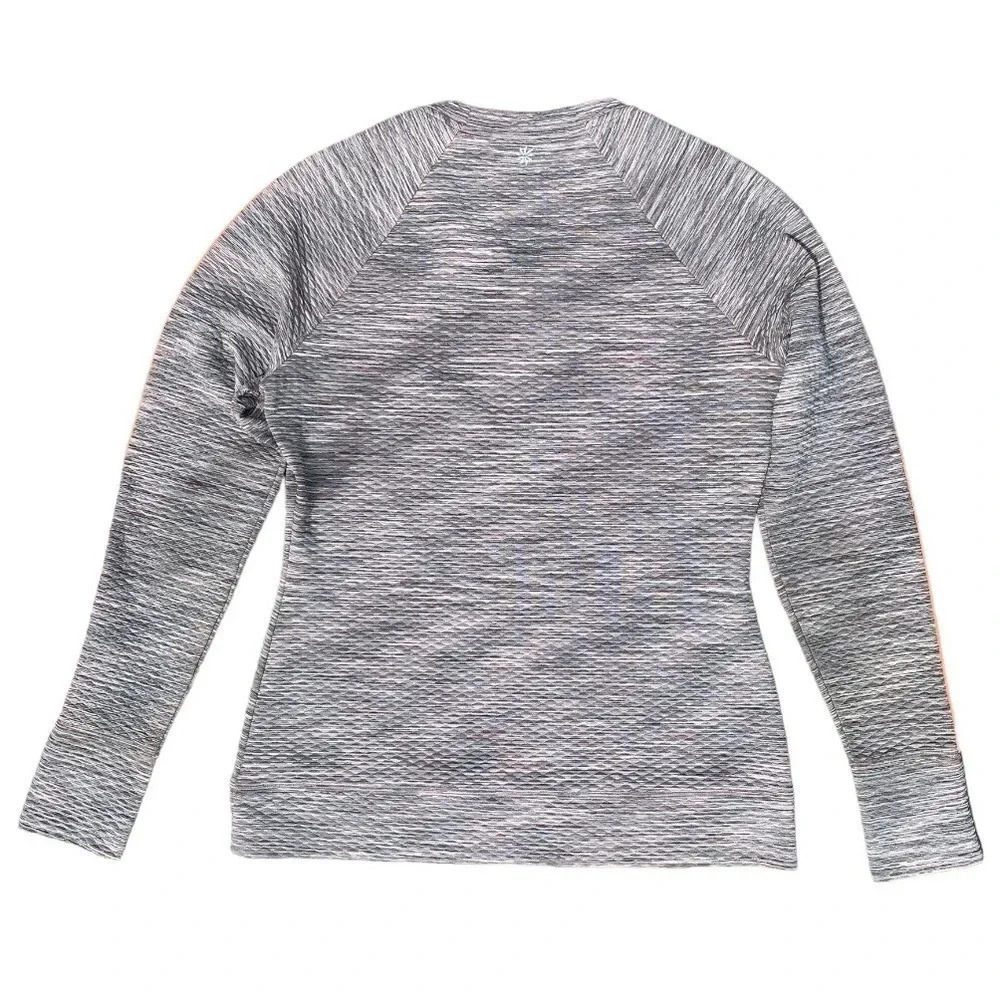 Athleta Snowscape Quilted Spacedye Sweatshirt Size: M Athleta - Picture 3 of 6
